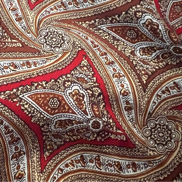 Talbots Paisley Blouse - Red and Brown - Picture 9 of 14